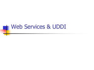 Web Services &amp; UDDI