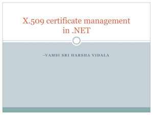 X.509 certificate management in .NET
