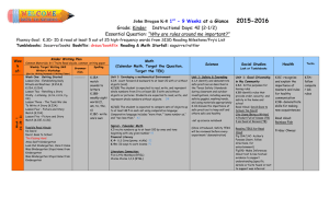 2015-2016 John Drugan K-8 at a Glance 1