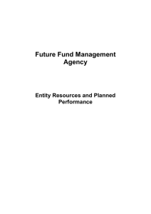 Future Fund Management Agency Entity Resources and Planned Performance