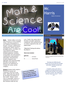 Mr. Harris  Math/Science