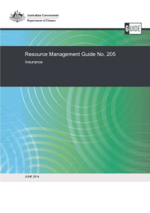 Resource Management Guide No. 205 Insurance  JUNE 2014
