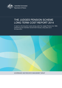 THE JUDGES PENSION SCHEME LONG TERM COST REPORT 2014