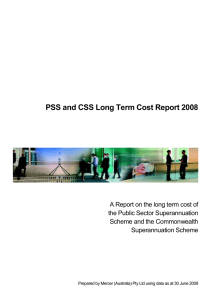 PSS and CSS Long Term Cost Report 2008