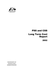 PSS and CSS Long Term Cost Report