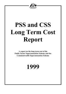 PSS and CSS Long Term Cost Report