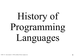 History of Programming Languages 1
