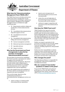 What does the Telecommunications Management Panel (TMAN) offer?