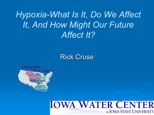 Hypoxia-What Is It, Do We Affect Affect It? Rick Cruse
