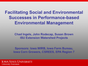 Facilitating Social and Environmental Successes in Performance-based Environmental Management