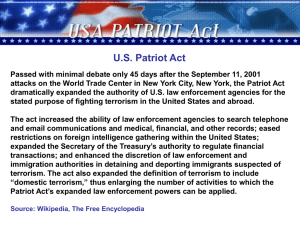 U.S. Patriot Act