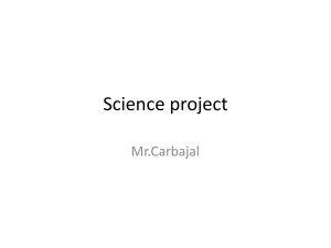 Science project Mr.Carbajal