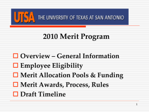 2010 Merit Program