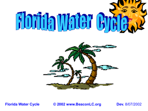 Florida Water Cycle © 2002 www.BeaconLC.org Dev.