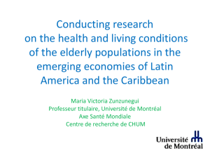 Conducting research on the health and living conditions emerging economies of Latin