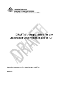 DRAFT: Strategic Vision for the Australian Government’s use of ICT