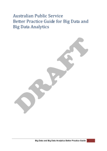 Australian Public Service Better Practice Guide for Big Data and