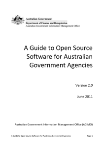 A Guide to Open Source Software for Australian Government Agencies