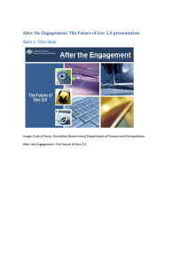 After the Engagement: The Future of Gov 2.0 presentation