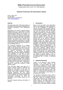 Hydraulic fracturing in the hydrocarbon industry