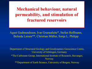 Mechanical behaviour, natural permeability, and stimulation of fractured reservoirs