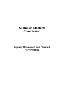 Australian Electoral Commission Agency Resources and Planned