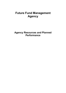 Future Fund Management Agency  Agency Resources and Planned