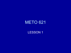 METO 621 LESSON 1