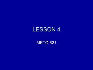 LESSON 4 METO 621