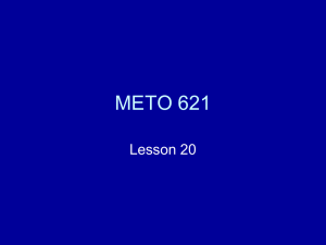 METO 621 Lesson 20