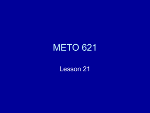 METO 621 Lesson 21