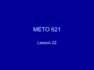 METO 621 Lesson 22