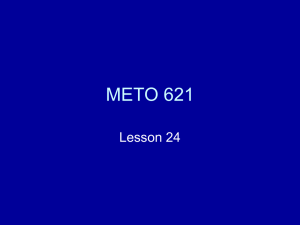 METO 621 Lesson 24