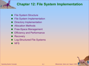 Chapter 12: File System Implementation