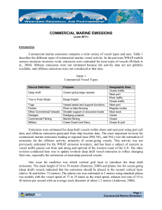 COMMERCIAL MARINE EMISSIONS