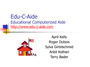 Edu-C-Aide Educational Computerized Aide -c-aide.com April Kelly