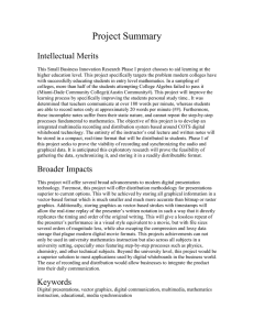 Project Summary  Intellectual Merits