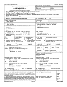 Form Approved Through 05/2004  Department of Health and Human Services