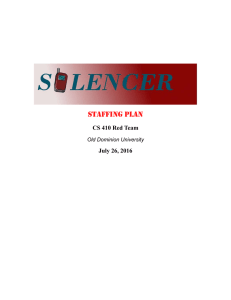 STAFFING Plan CS 410 Red Team July 26, 2016