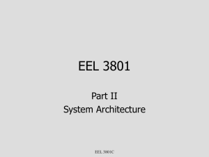 EEL 3801 Part II System Architecture EEL 3801C