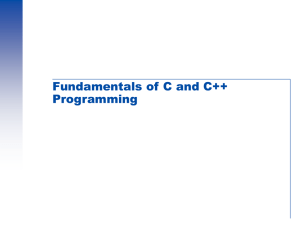 Fundamentals of C and C++ Programming