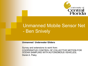 Unmanned Mobile Sensor Net - Ben Snively