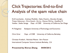 Click Trajectories: End-to-End Analysis of the spam value chain