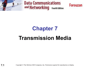 Chapter 7 Transmission Media 7.1