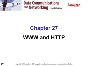 Chapter 27 WWW and HTTP 27.1