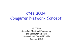 CNT 3004 Computer Network Concept