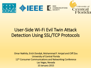 User-Side Wi-Fi Evil Twin Attack Detection Using SSL/TCP Protocols