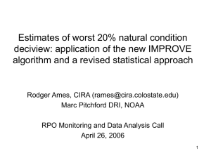 Estimates of worst 20% natural condition