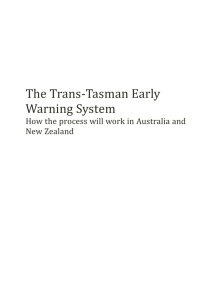 The Trans-Tasman Early Warning System