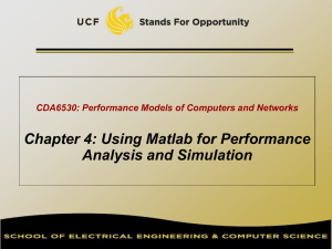 Chapter 4: Using Matlab for Performance Analysis and Simulation